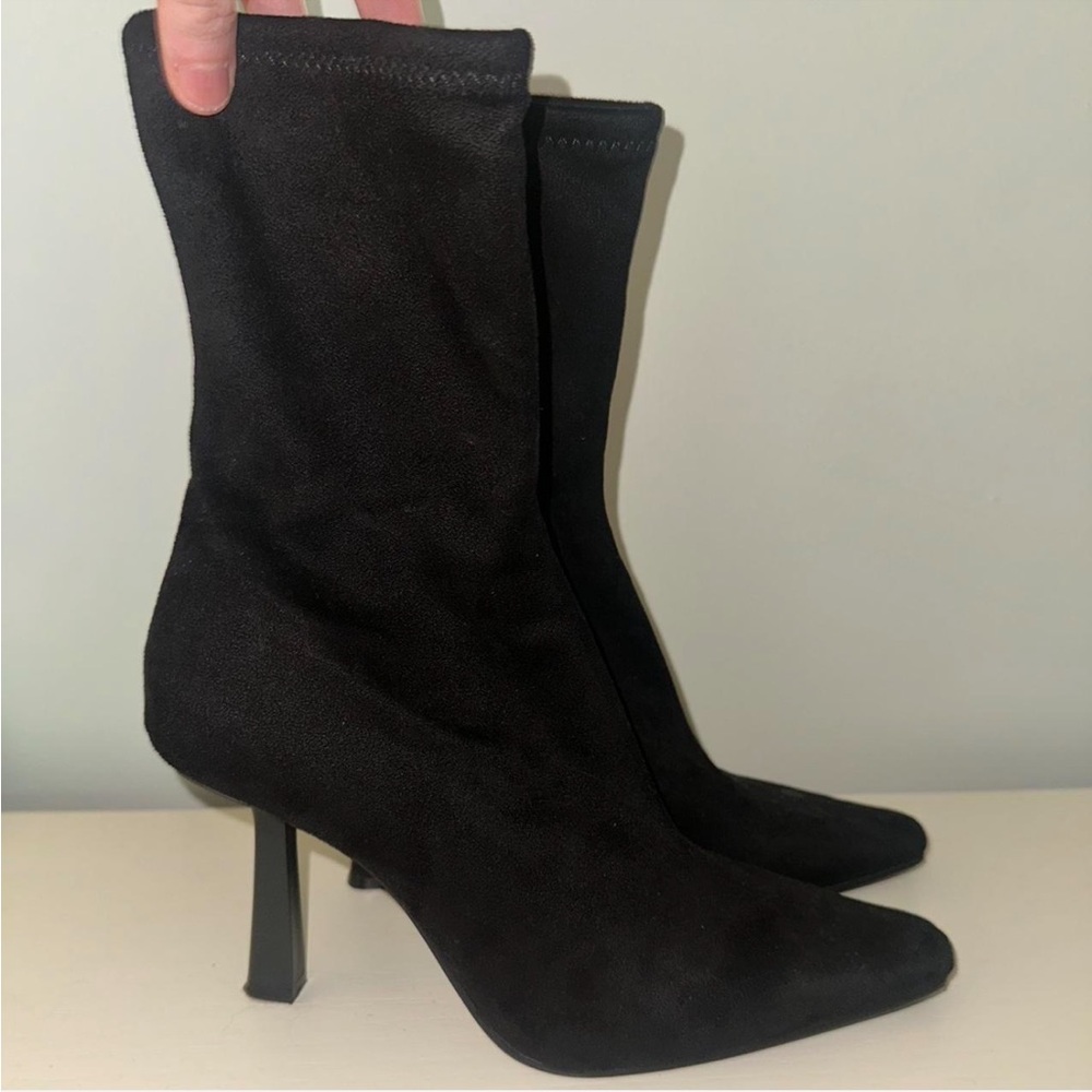 Steve Madden Black Heeled Boots